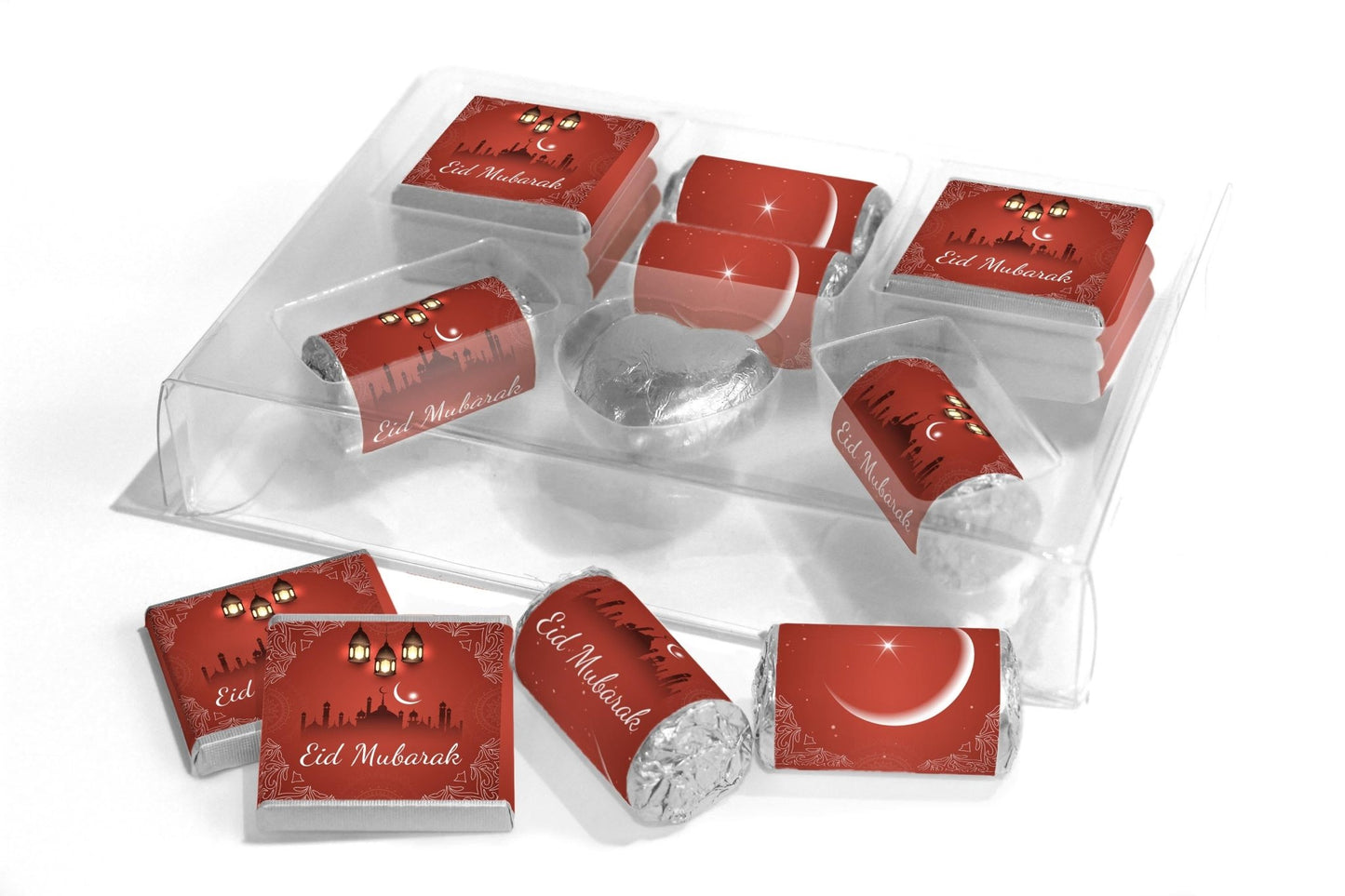 EID Large Combo Box - EID GIFTS - Neapolitan Chocolates/Heart/Love Heart Sweets - V5 - Personalise4uLtd