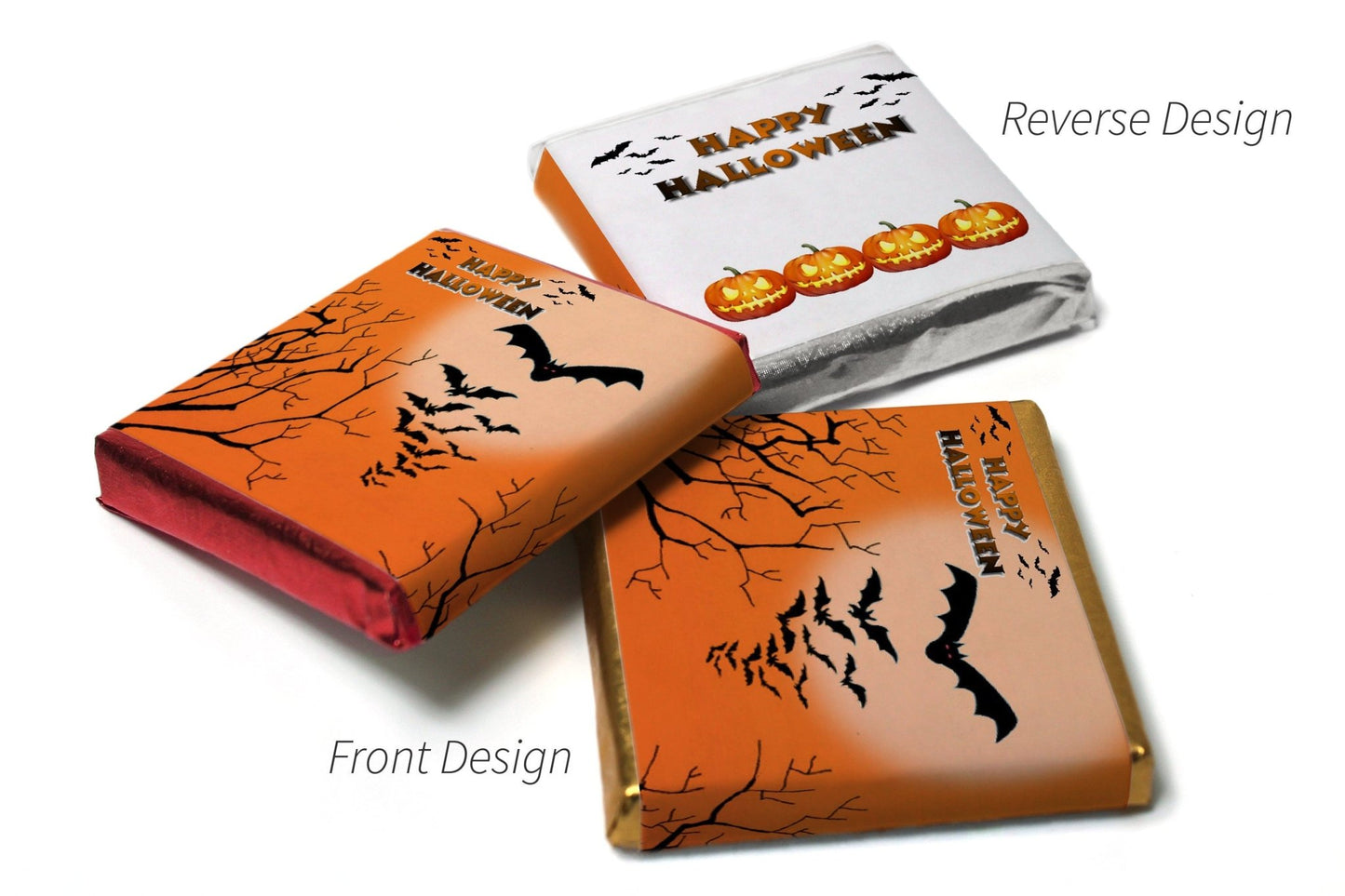 Halloween Chocolates - Personalised Favours - Neapolitan Chocolates - V0 - Personalise4uLtd