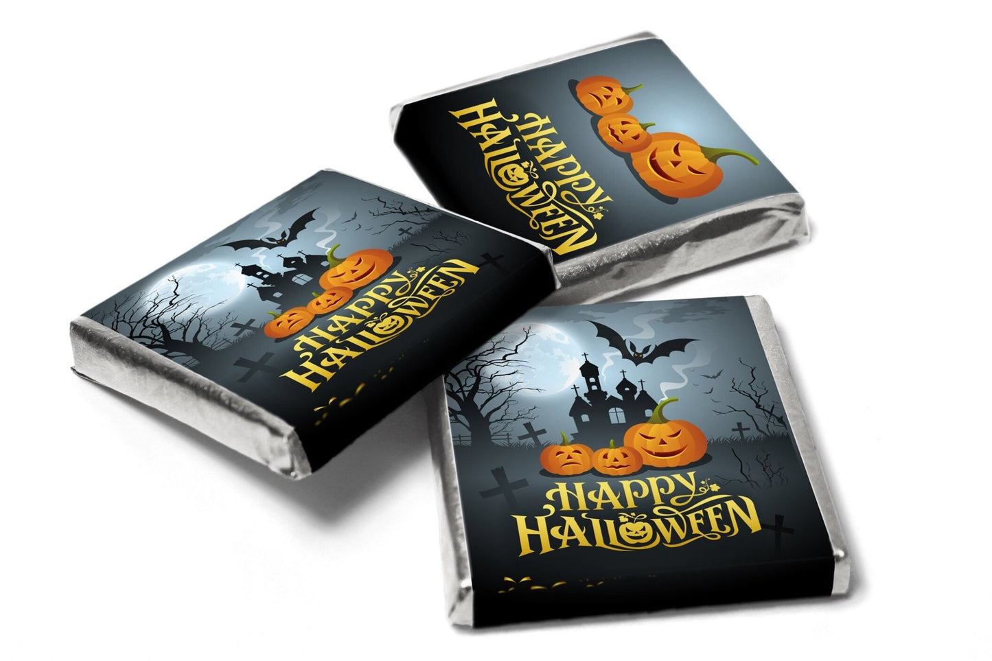 Halloween Chocolates - Personalised Favours - Neapolitan Chocolates - V2 - Personalise4uLtd