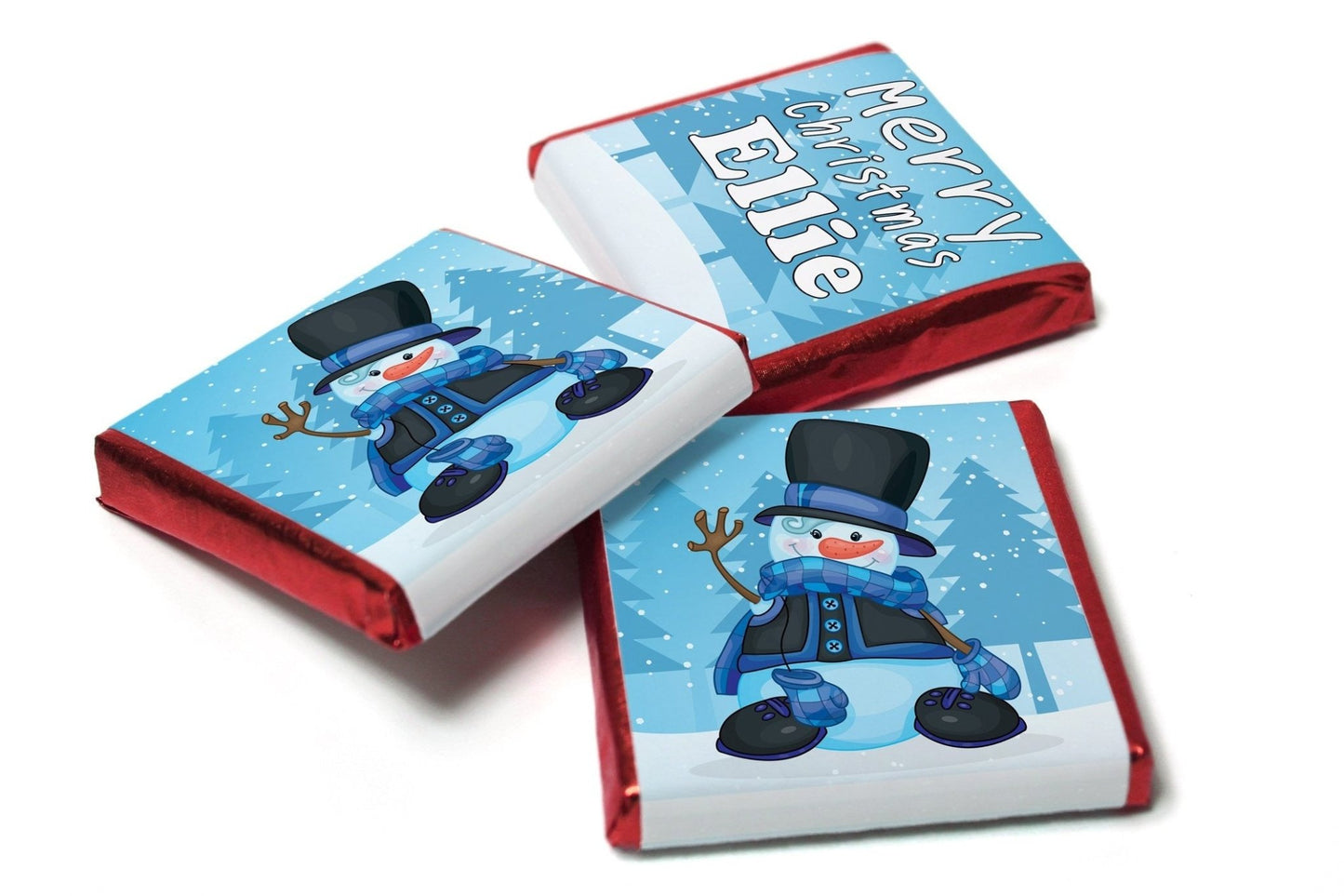 Christmas Chocolates - Personalised Favours - Neapolitan Chocolates - V4 - Personalise4uLtd