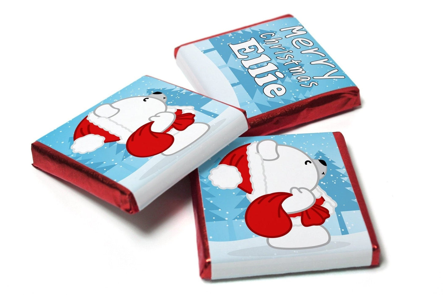 Christmas Chocolates - Personalised Favours - Neapolitan Chocolates - V3 - Personalise4uLtd