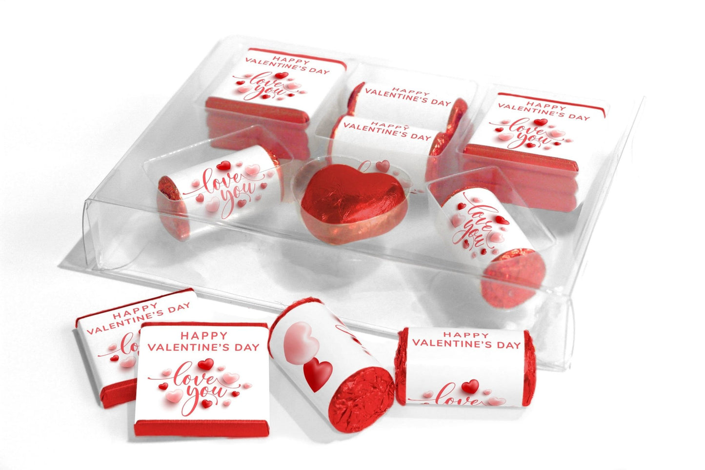 Valentines Day, Chocolates, Sweets in Combo Box - Personalised Favours - Valentine V6 - Personalise4uLtd