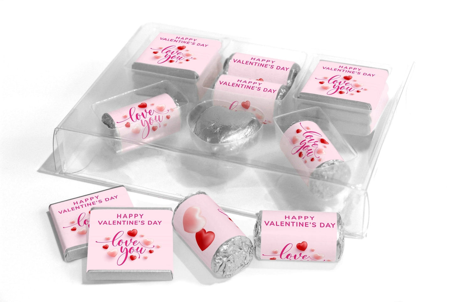 Valentines Day, Chocolates, Sweets in Combo Box - Personalised Favours - Valentine V7 - Personalise4uLtd