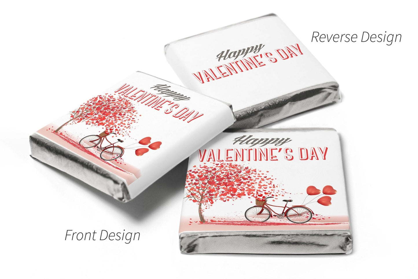 Valentines Day Favours - Neapolitan Chocolates - Valentine V4 - Personalise4uLtd