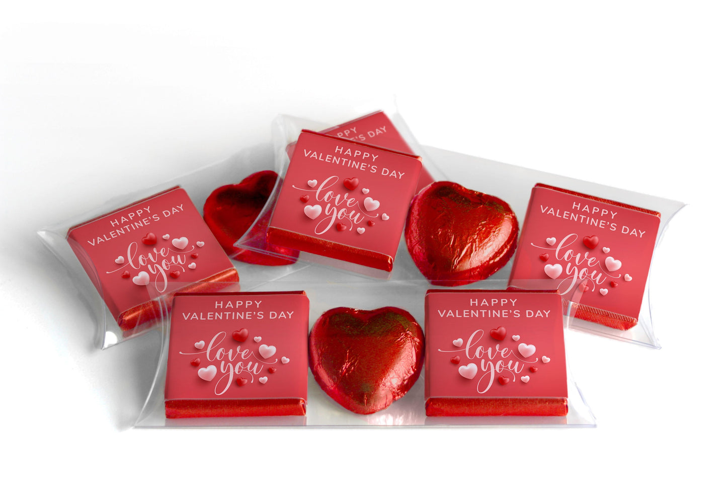 Choc Heart Trio Valentines Day Chocolates - Neapolitan Chocolates - V5