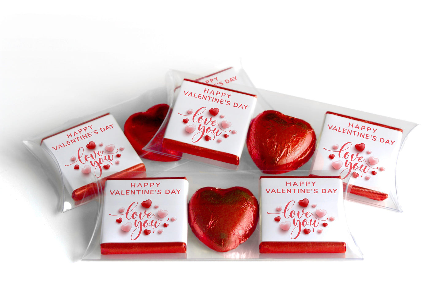 Choc Heart Trio Valentines Day Chocolates - Neapolitan Chocolates - V6