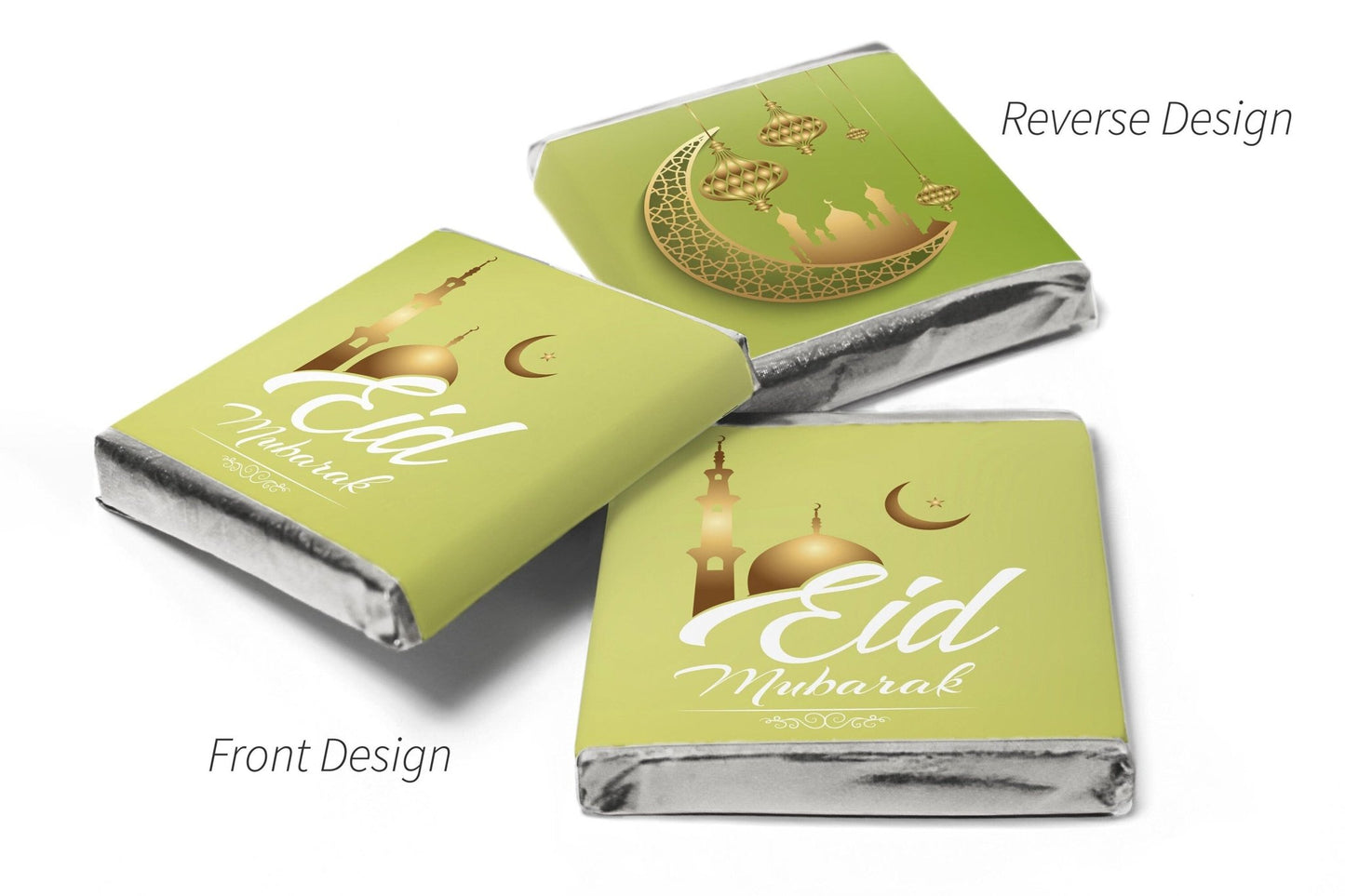 EID Mubarak Chocolates - Favours - Neapolitan Chocolates - V2 - Personalise4uLtd