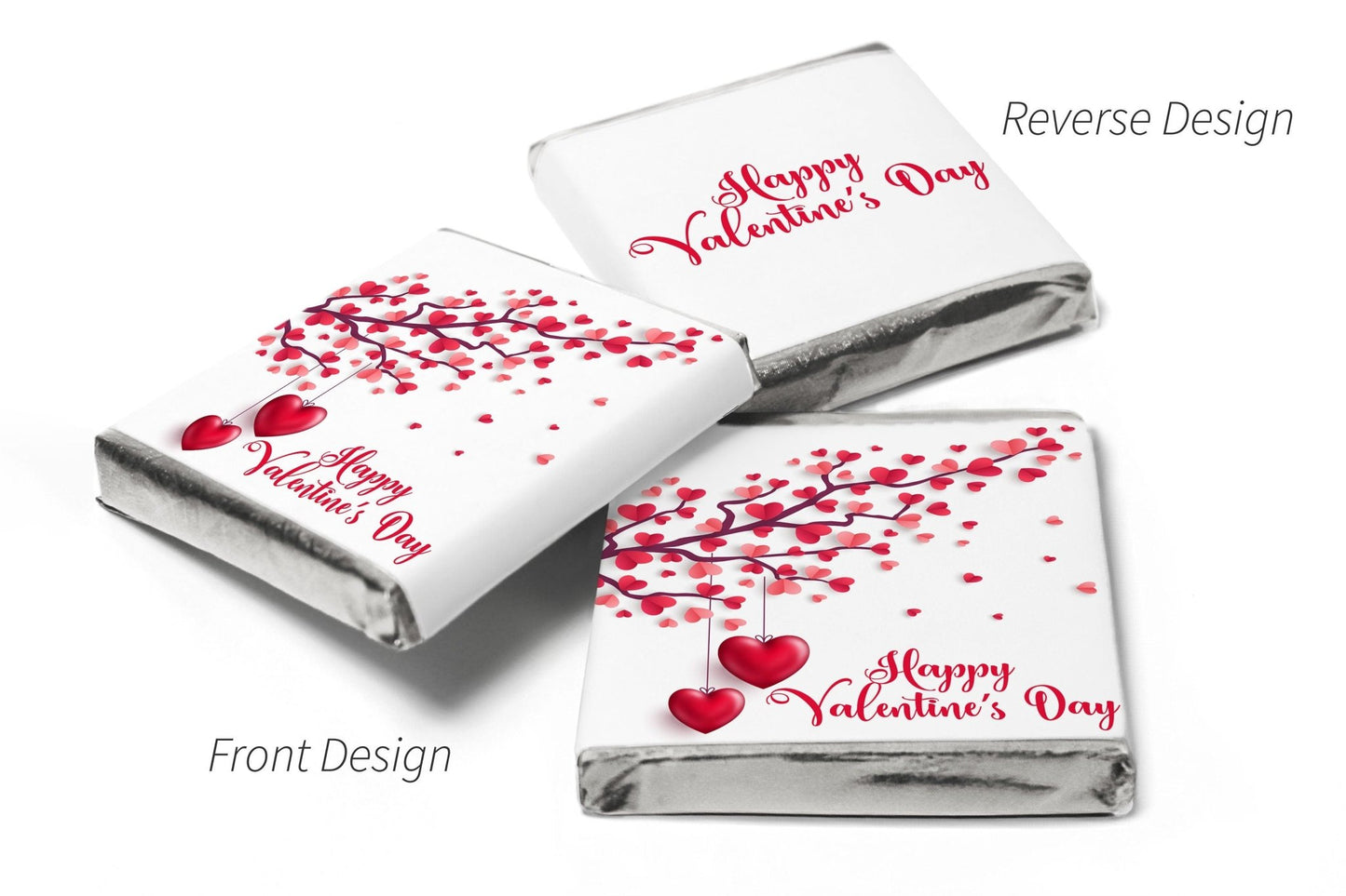 Valentines Day Favours - Neapolitan Chocolates - Valentine V2 - Personalise4uLtd