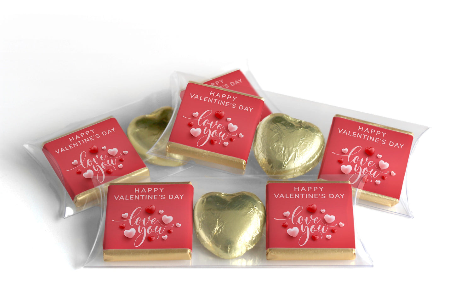 Choc Heart Trio Valentines Day Chocolates - Neapolitan Chocolates - V5