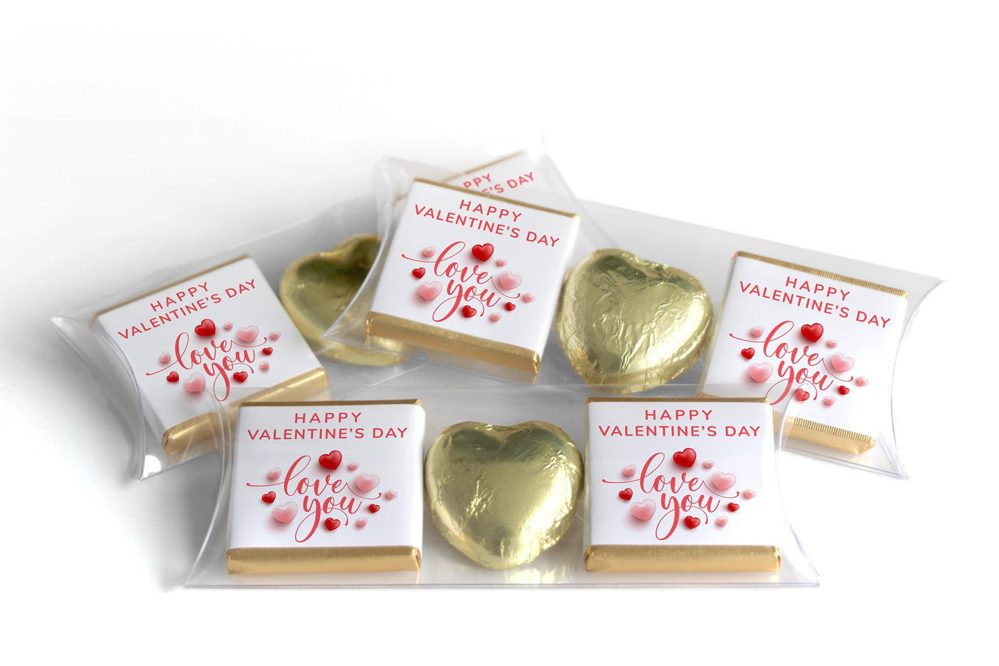 Choc Heart Trio Valentines Day Chocolates - Neapolitan Chocolates - V6