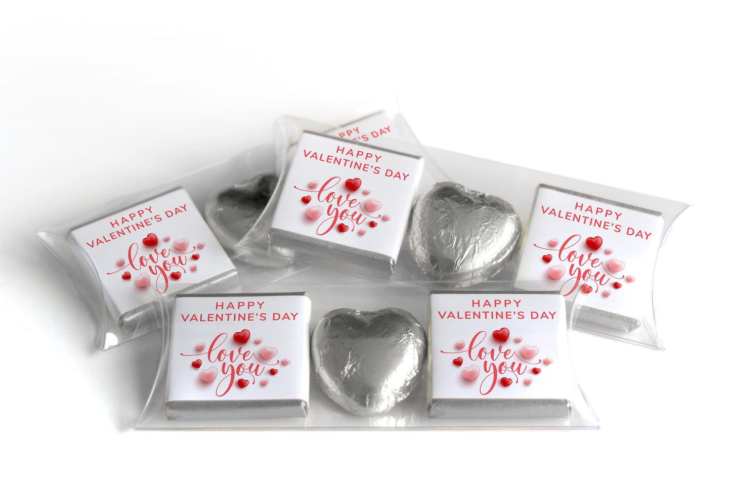 Choc Heart Trio Valentines Day Chocolates - Neapolitan Chocolates - V6