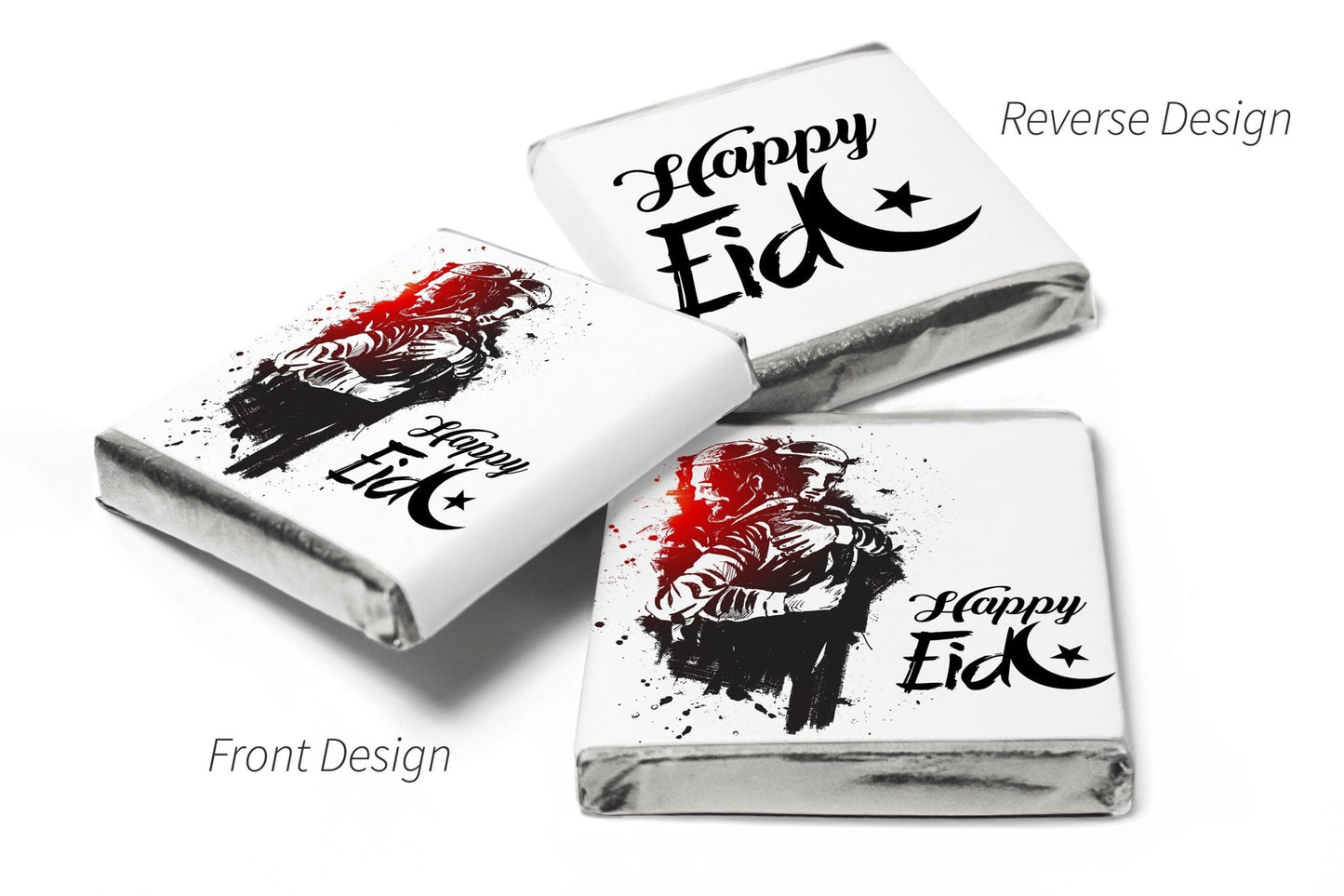 EID Mubarak Chocolates - Favours - Neapolitan Chocolates - V0 - Personalise4uLtd