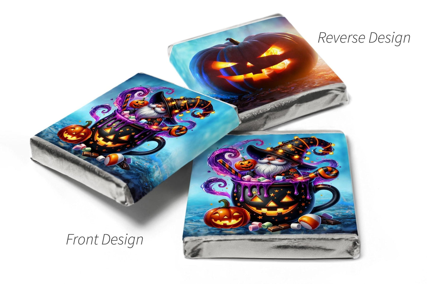 Halloween Gonk Chocolates - Personalised Favours - Neapolitan Chocolates - V6 - Personalise4uLtd