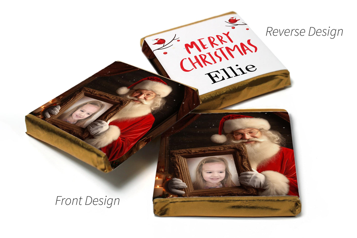 Christmas Chocolates - Neapolitan Chocolates Your Image - V15