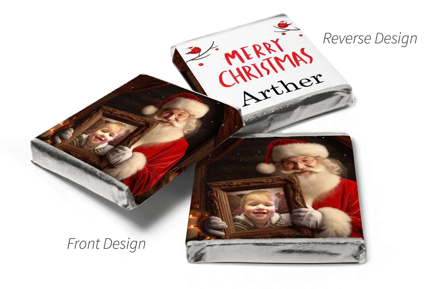 Christmas Chocolates - Neapolitan Chocolates Your Image - V15