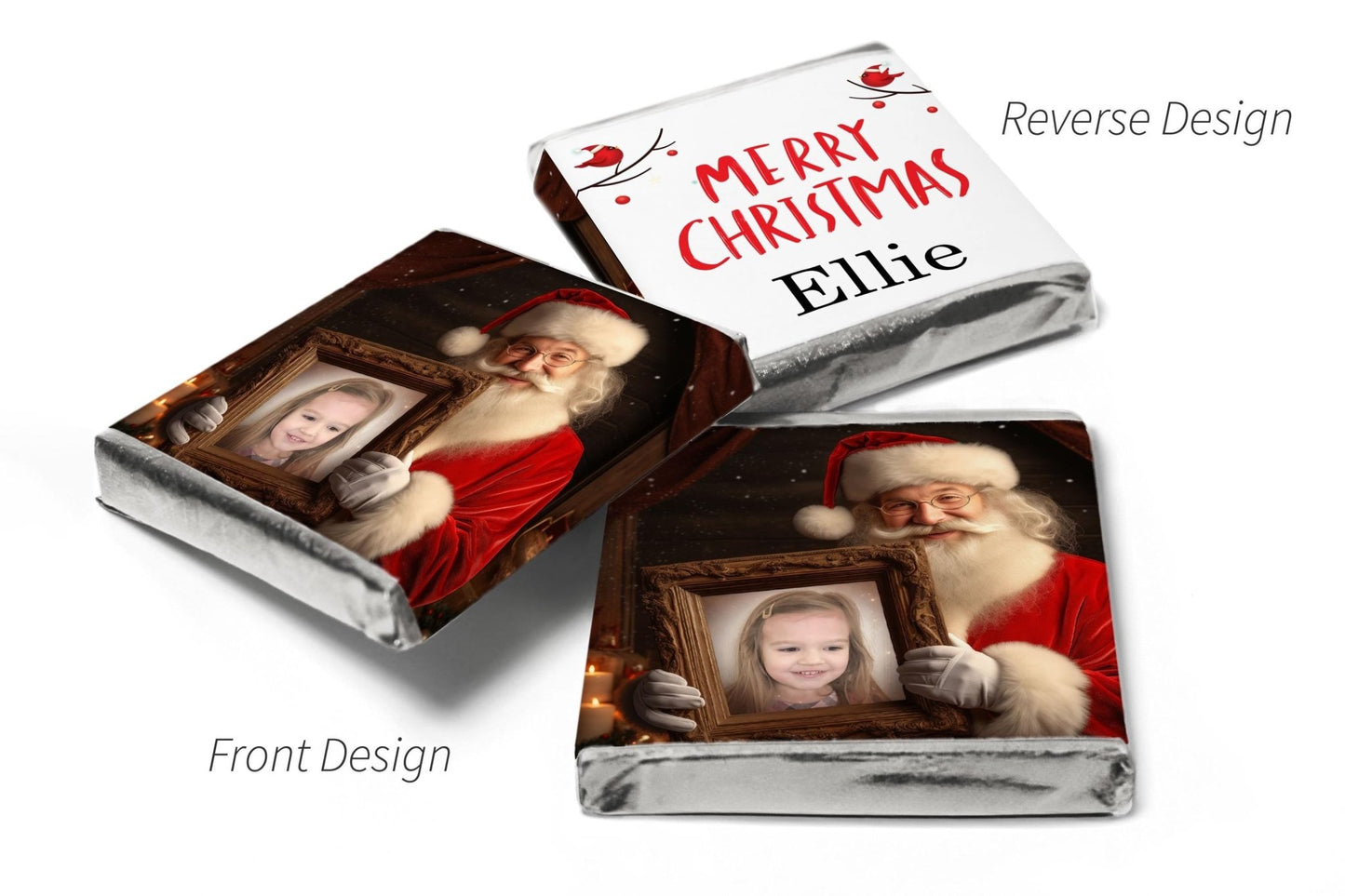 Christmas Chocolates - Neapolitan Chocolates Your Image - V15 - Personalise4uLtd