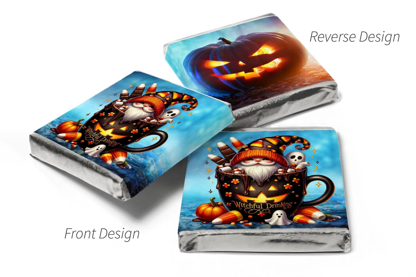 Halloween Gonk Chocolates - Personalised Favours - Neapolitan Chocolates - V5 - Personalise4uLtd