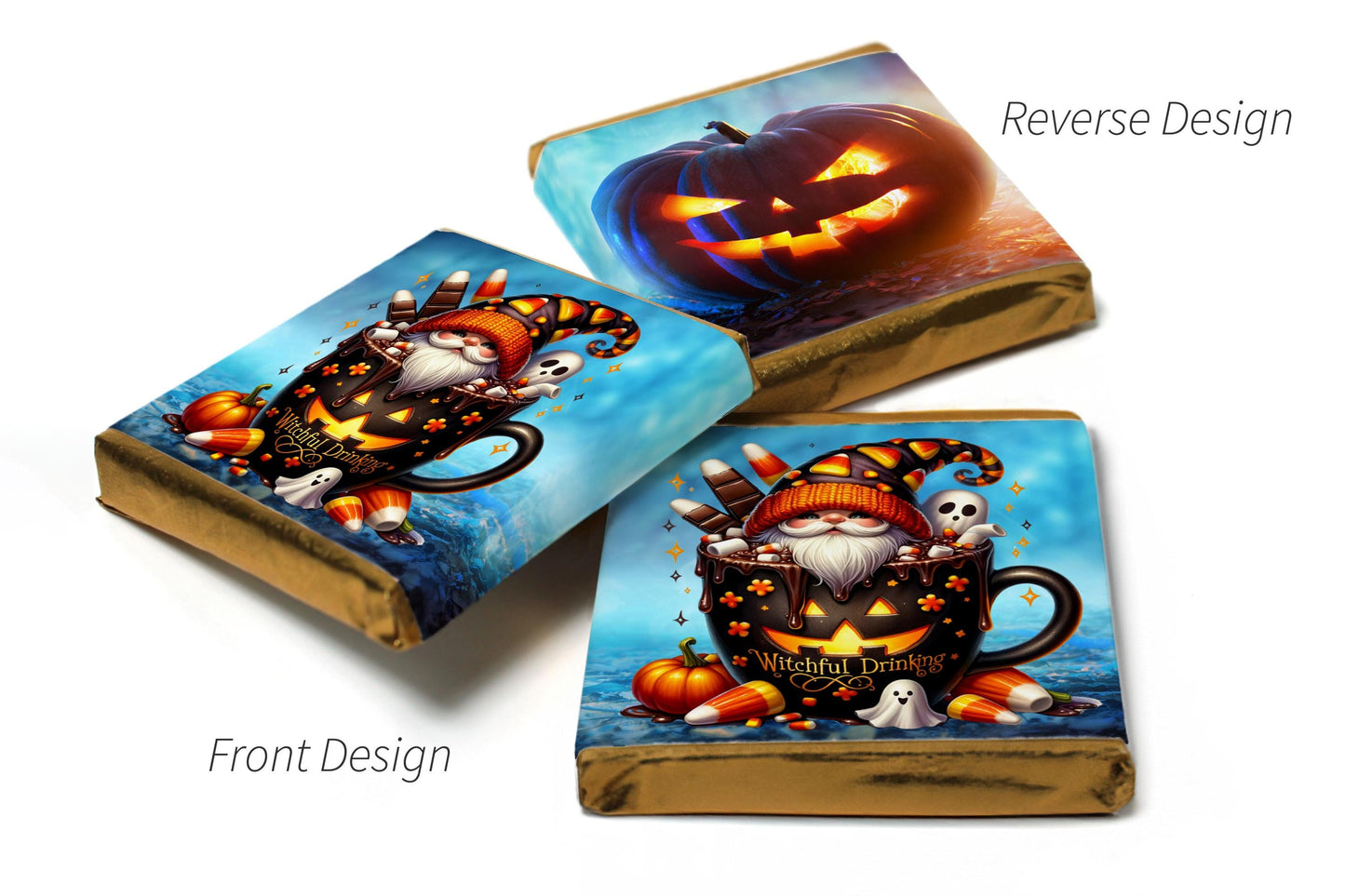 Halloween Gonk Chocolates - Personalised Favours - Neapolitan Chocolates - V5