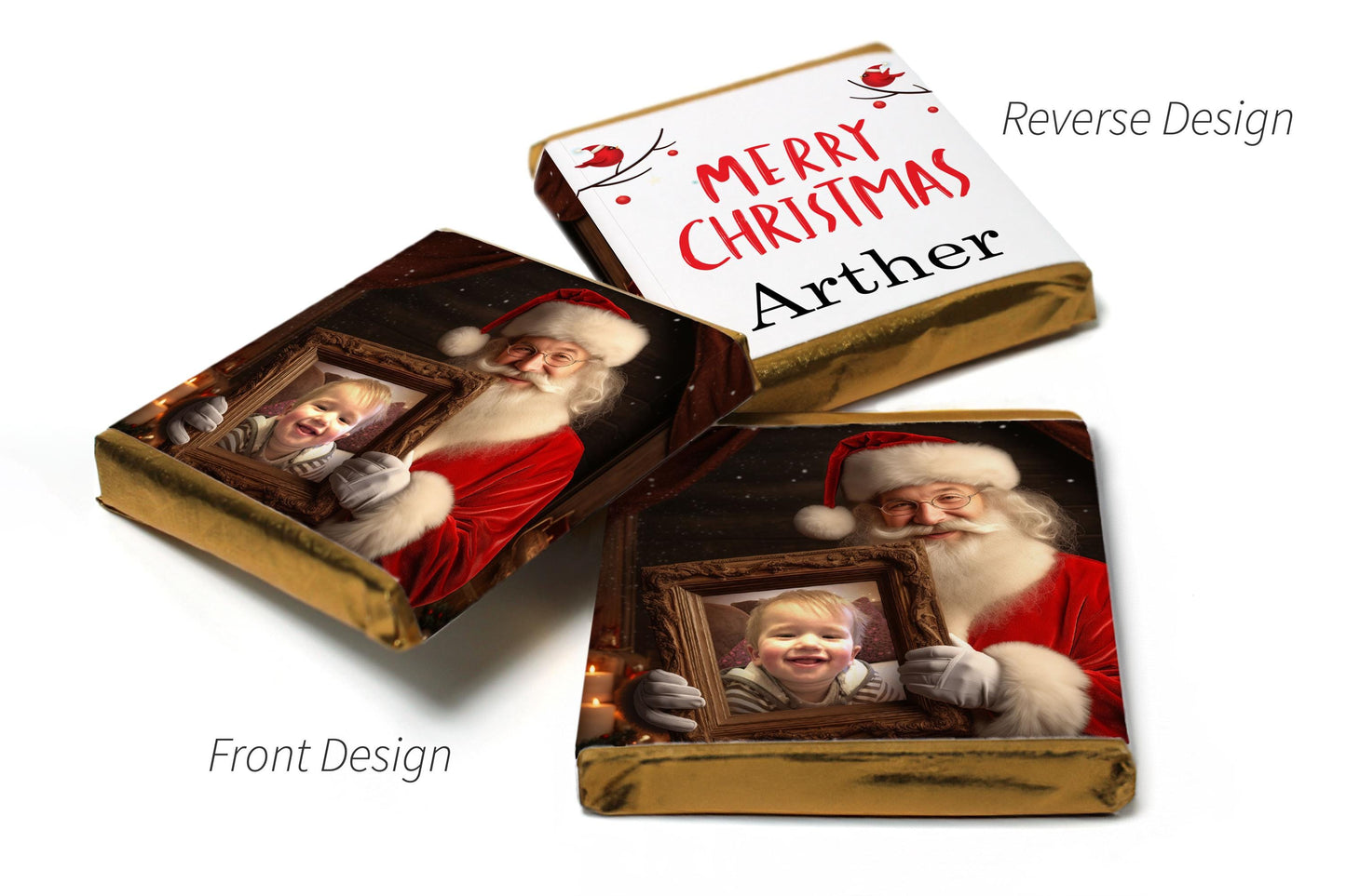 Christmas Chocolates - Neapolitan Chocolates Your Image - V15