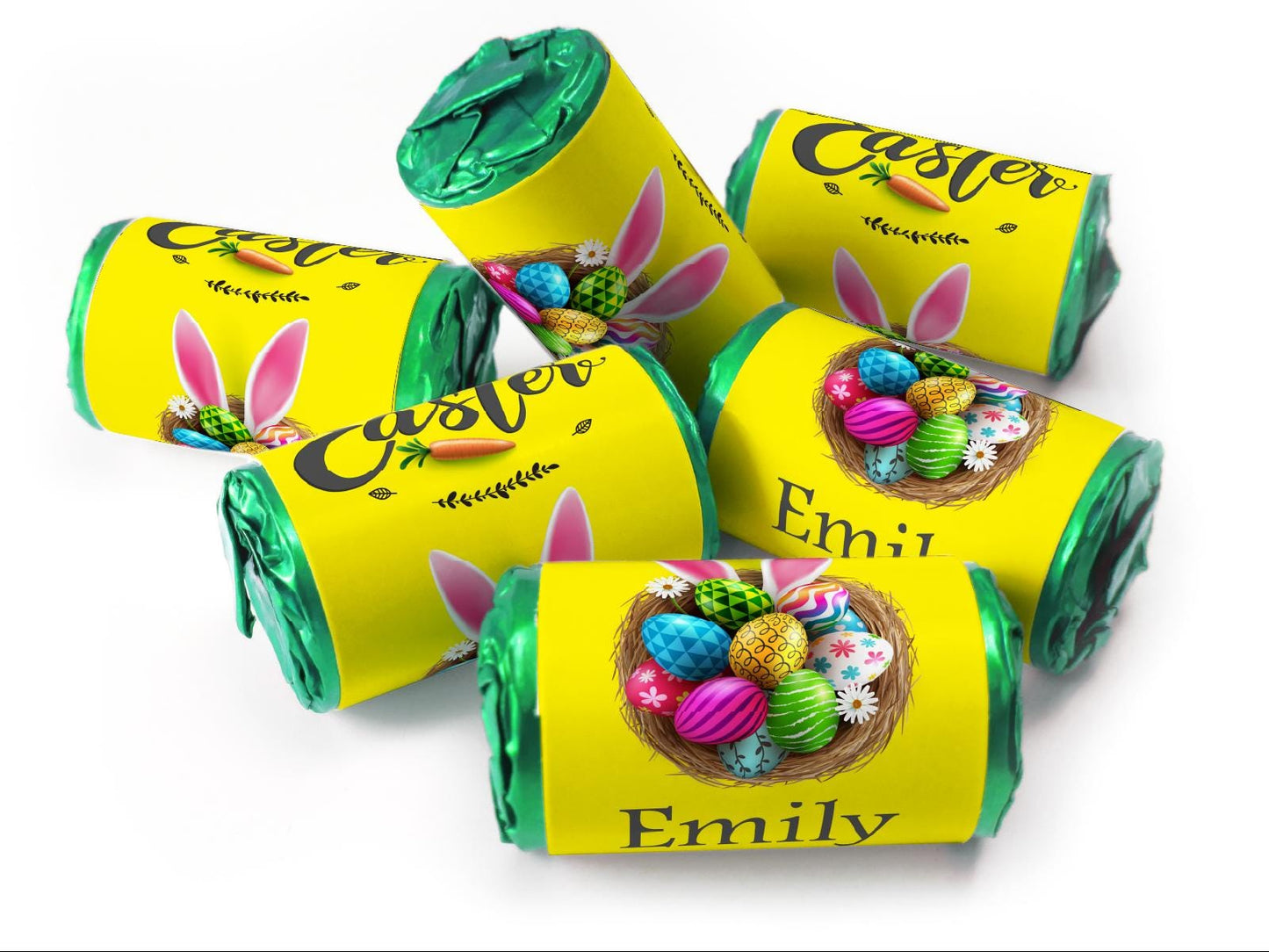 Easter Sweets - Easter Gifts - Favors - Love Heart Sweets with Inner Foil choices - V2