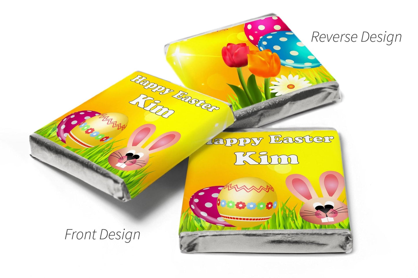 Easter Chocolates - Personalised Favours - Neapolitan Chocolates - Easter Gifts V1 - Personalise4uLtd