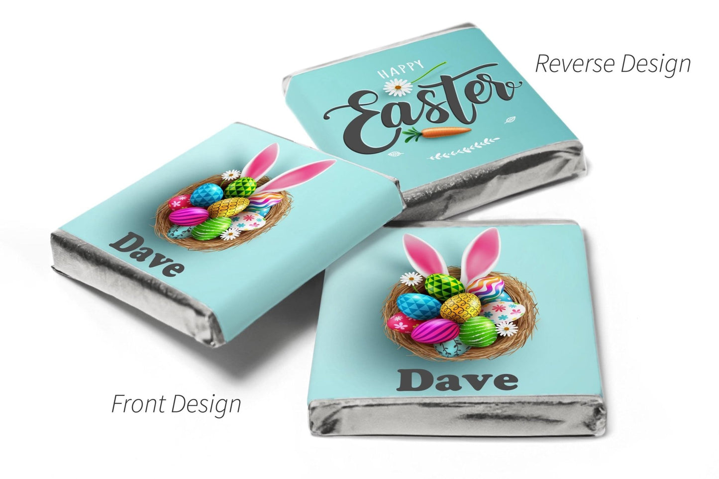 Easter Chocolates - Personalised Favours - Neapolitan Chocolates - Easter Gifts V2 - Personalise4uLtd