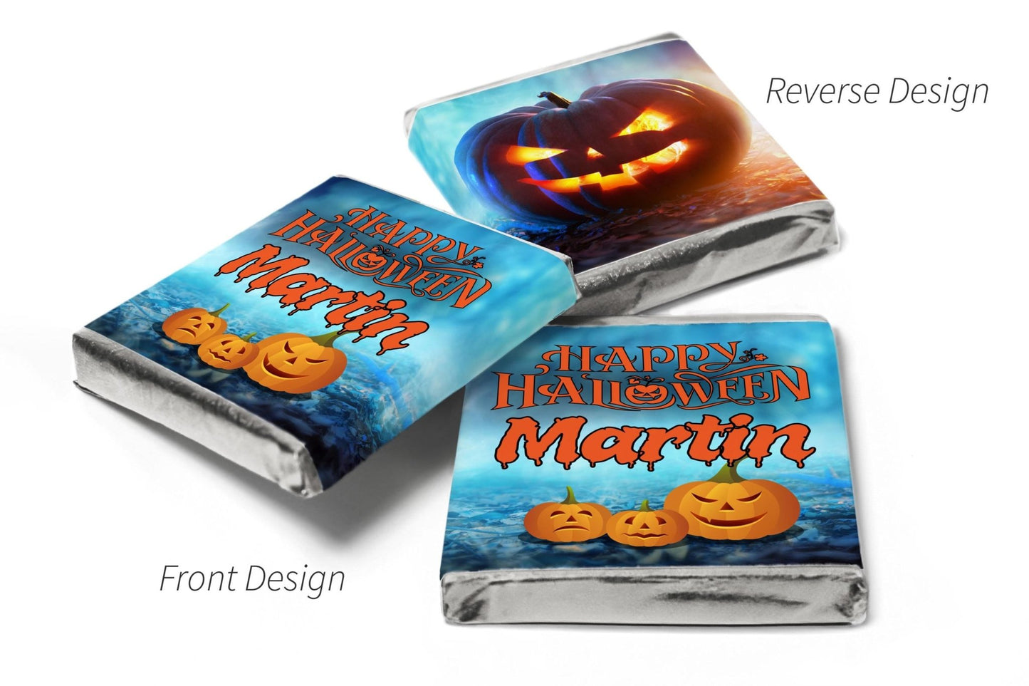 Halloween Chocolates - Personalised Favours - Neapolitan Chocolates - V8 - Personalise4uLtd