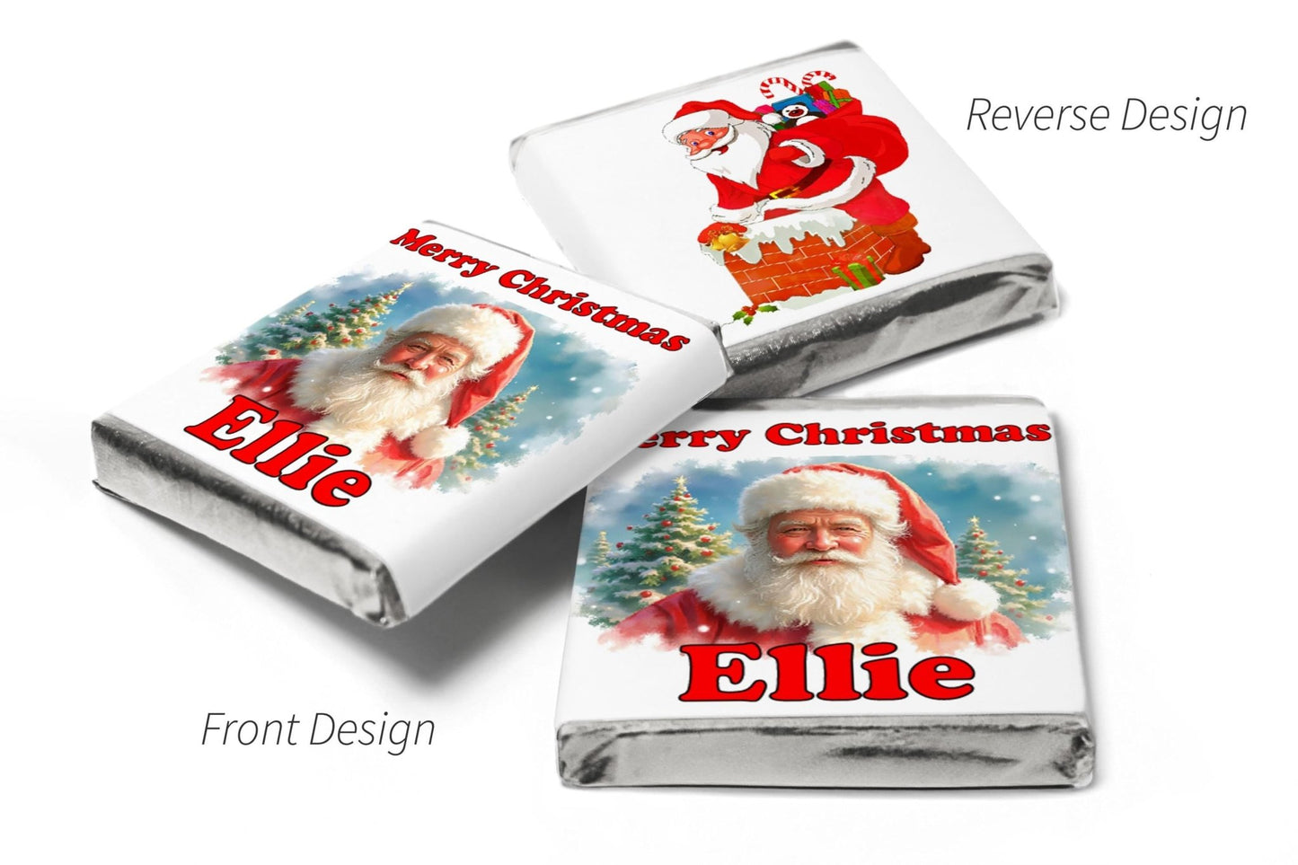 Christmas Chocolates - Personalised Favours - Neapolitan Chocolates - V16 - Personalise4uLtd