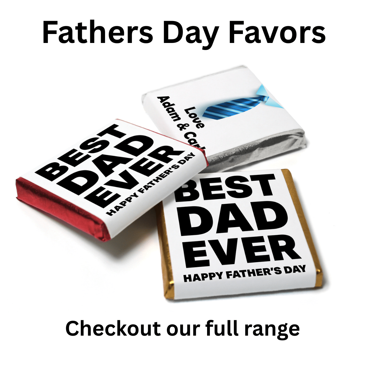 Fathers Day Neapolitan Chocolates - Personalise4uLtd