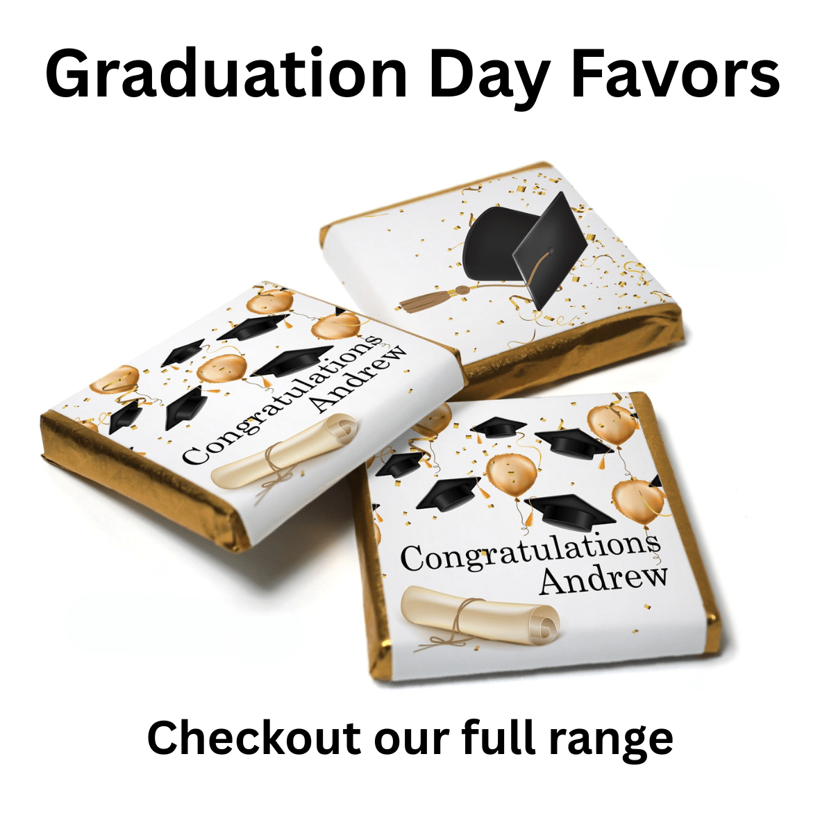 Graduation Neapolitan Chocolates - Personalise4uLtd