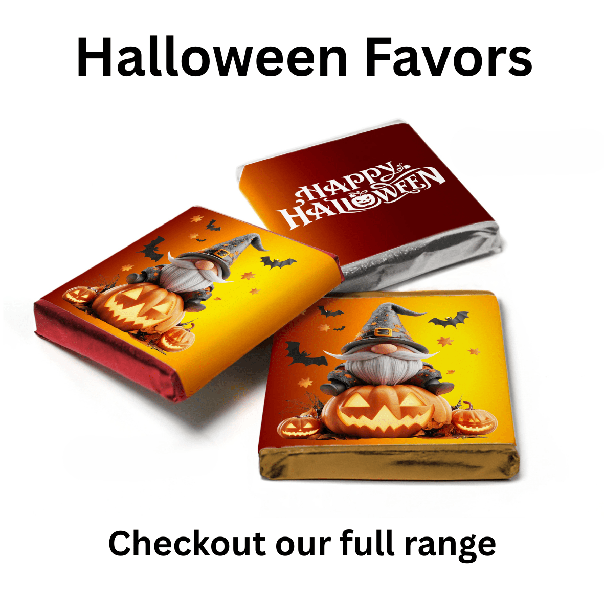 Halloween Neapolitan Chocolates - Personalise4uLtd