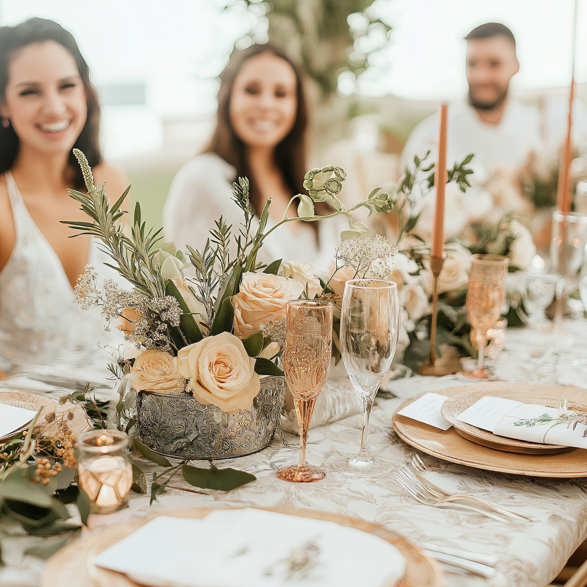 Elegant custom favors designed to complement a personalized table setting