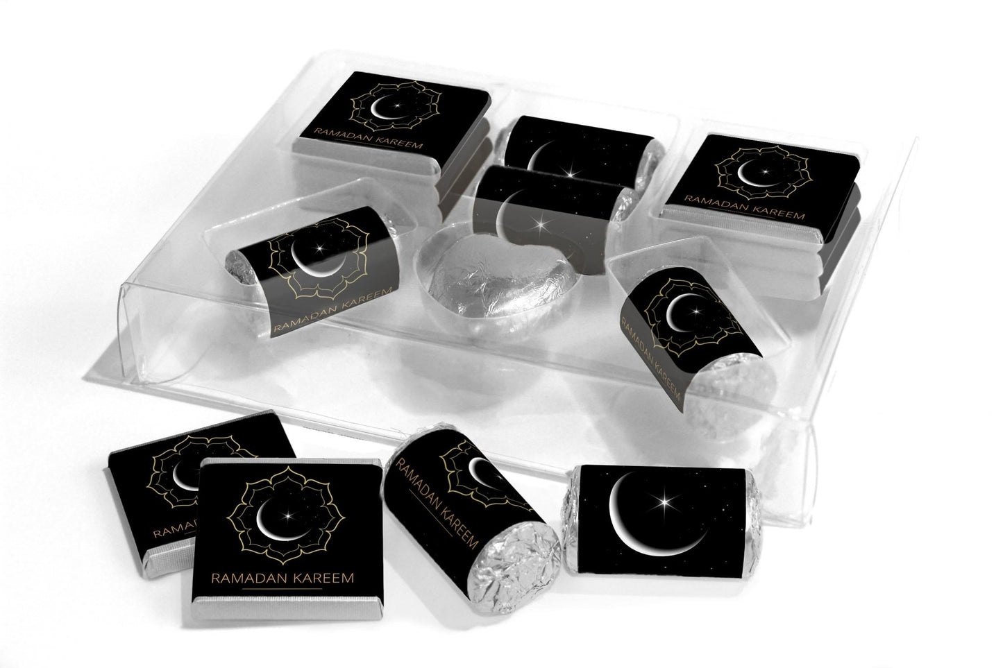 Ramadan Large Combo Box - EID GIFTS - Neapolitan Chocolates/Heart/Love Heart Sweets - V1 - Personalise4uLtd