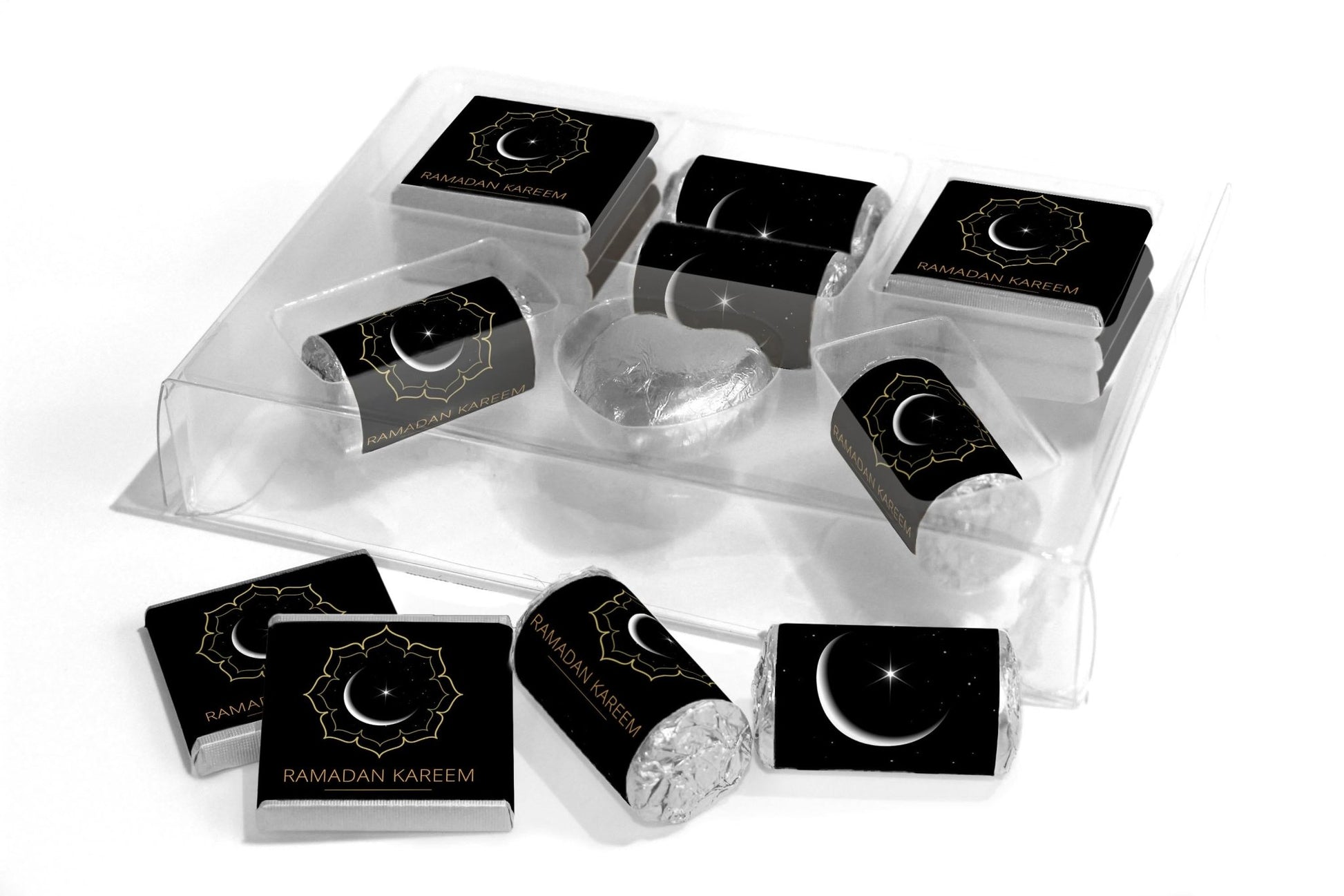 Ramadan Large Combo Box - EID GIFTS - Neapolitan Chocolates/Heart/Love Heart Sweets - V1 - Personalise4uLtd