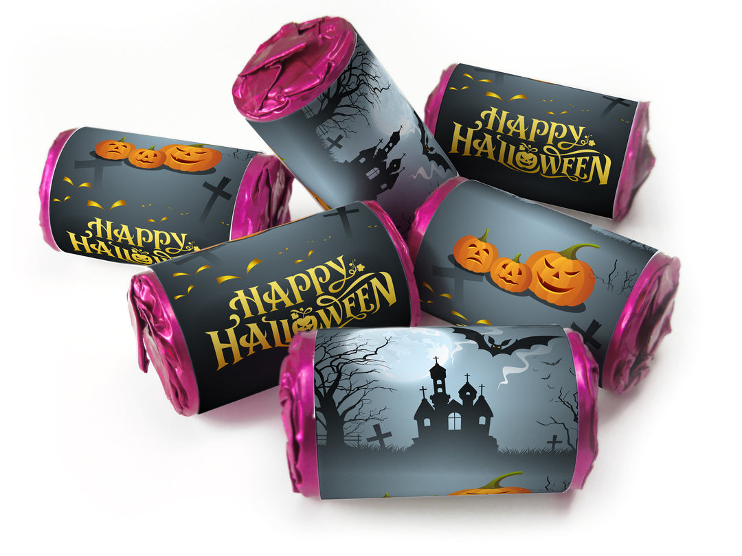 Halloween Sweets - Personalised Favours - Love Heart Sweets with Inner Foil choices, V2