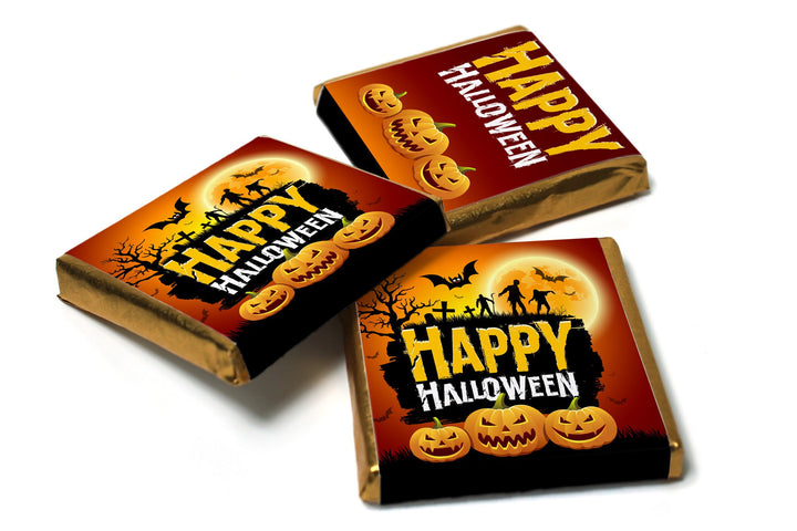 Halloween Chocolates - Personalised Favours - Neapolitan Chocolates - V1