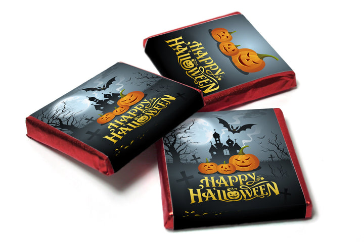 Halloween Chocolates - Personalised Favours - Neapolitan Chocolates - V2