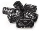 Hen Night Sweets - Personalised Favours - Love Heart Sweets with Matching Colour Foil Choices - V1