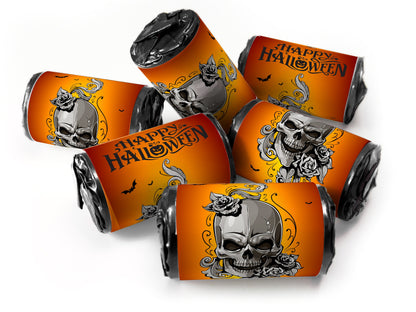 Halloween Sweets - Personalised Favours - Love Heart Sweets with Inner Foil choices - V5