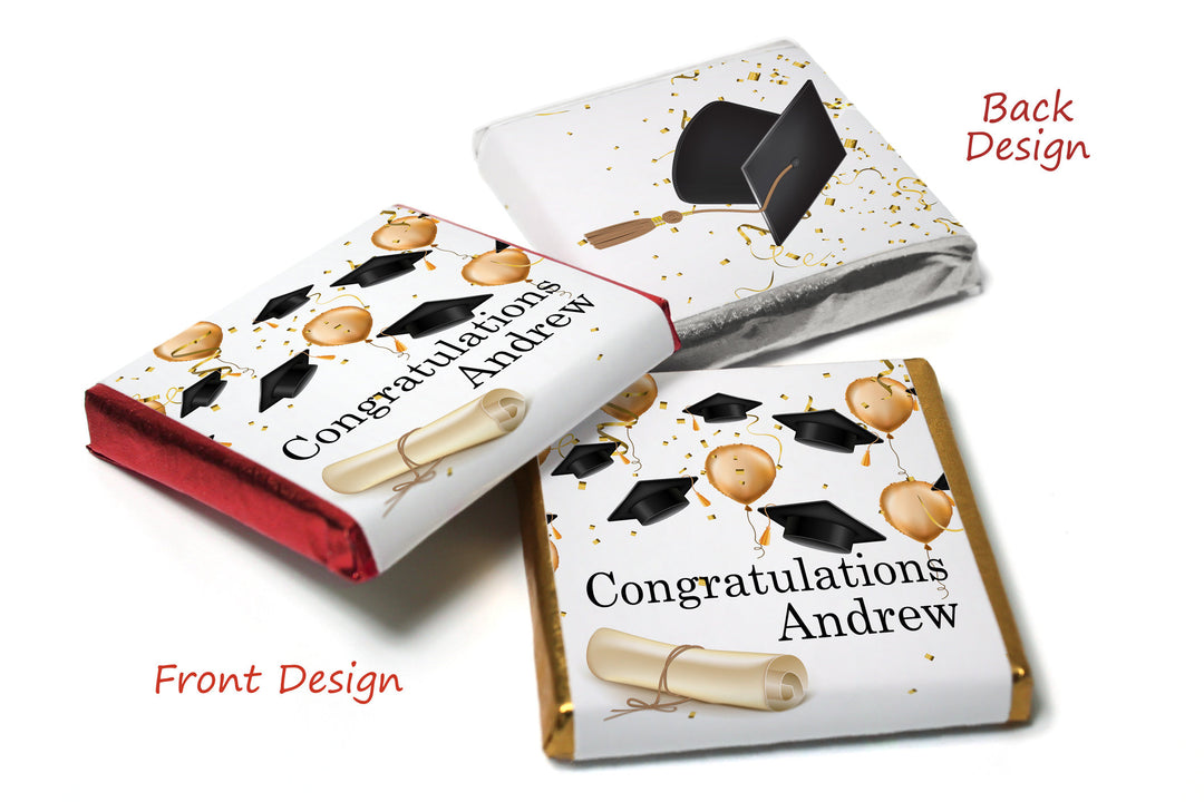 Graduation Day Chocolates - Personalised Favours - Neapolitan Chocolates