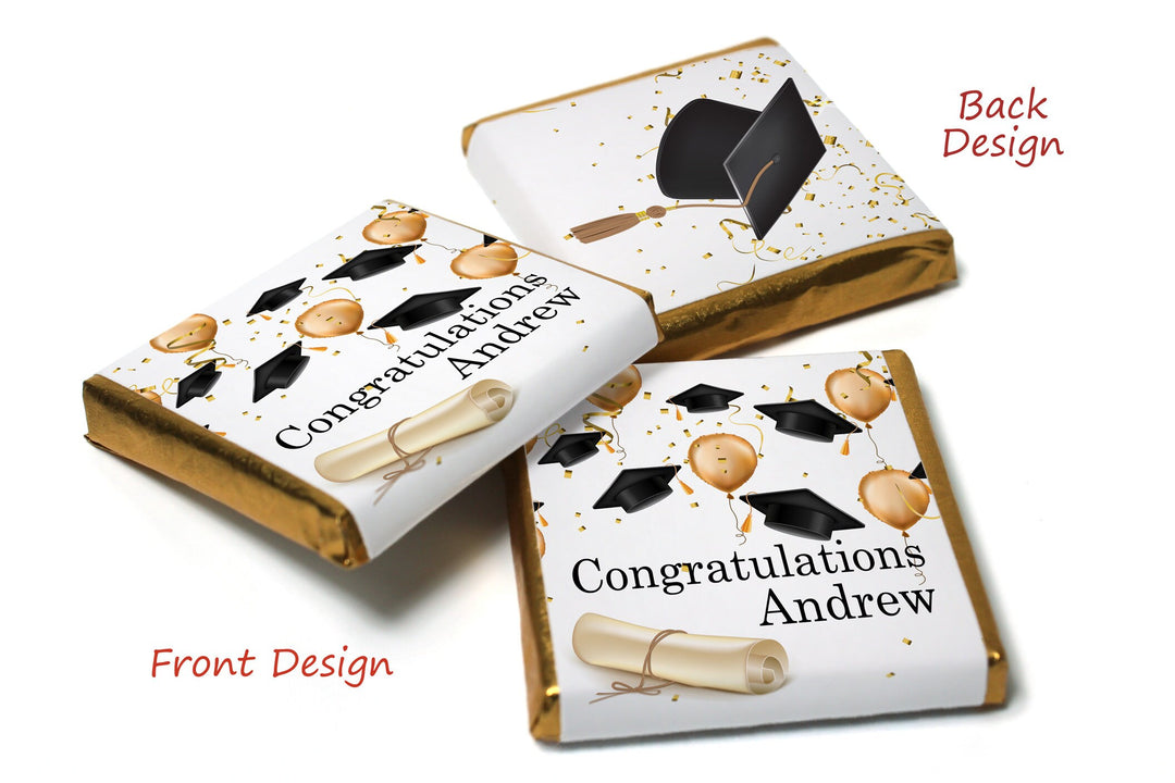 Graduation Day Chocolates - Personalised Favours - Neapolitan Chocolates