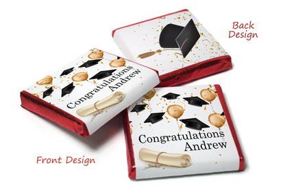 Graduation Chocolates - Personalised Favours - Neapolitan Chocolates Graduation Gifts