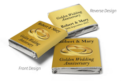 Golden Wedding Anniversary Gifts - Neapolitan Chocolates - 50th wedding anniversary gifts  V1