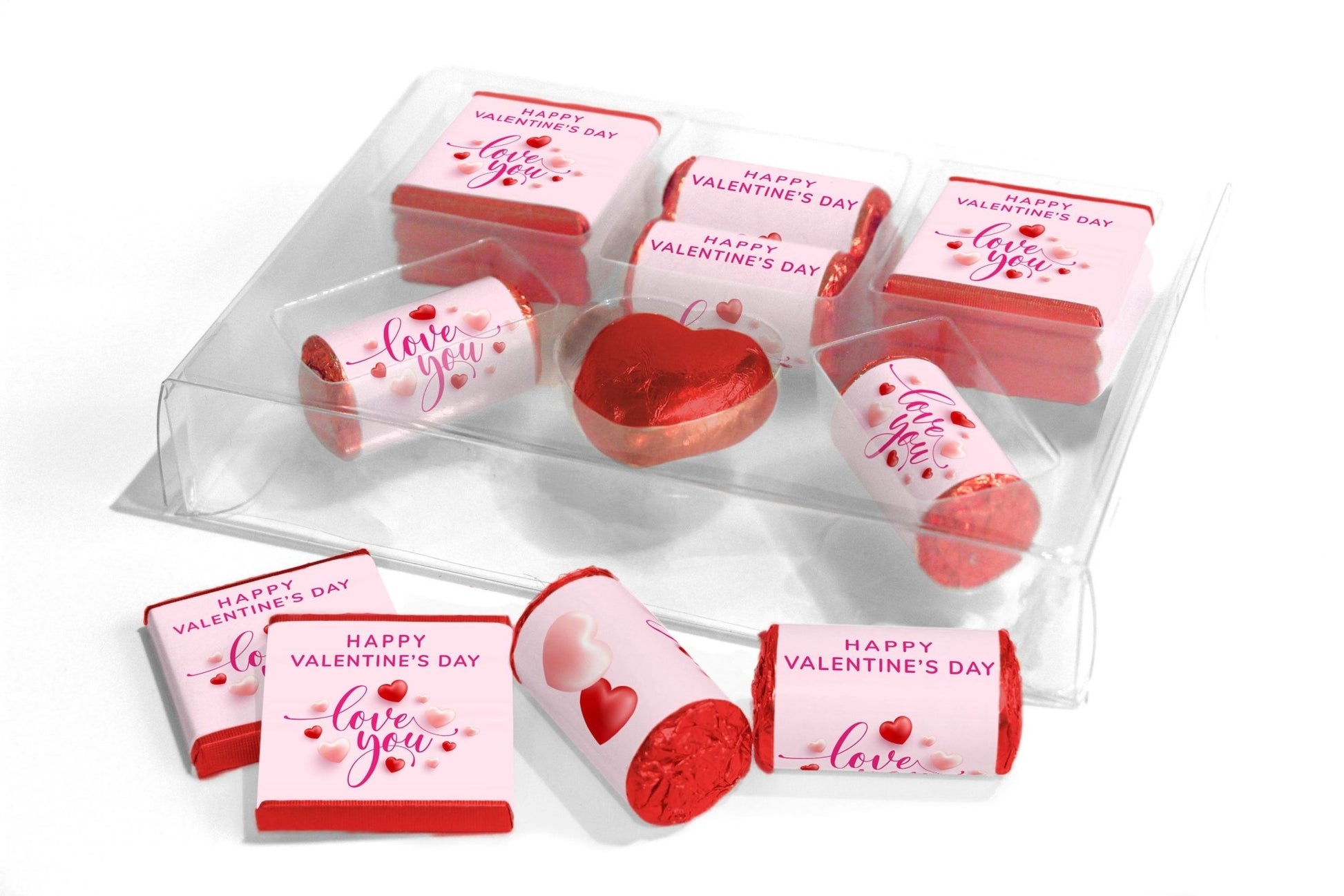 Valentines Day, Chocolates, Sweets in Combo Box - Personalised Favours - Valentine V7 - Personalise4uLtd