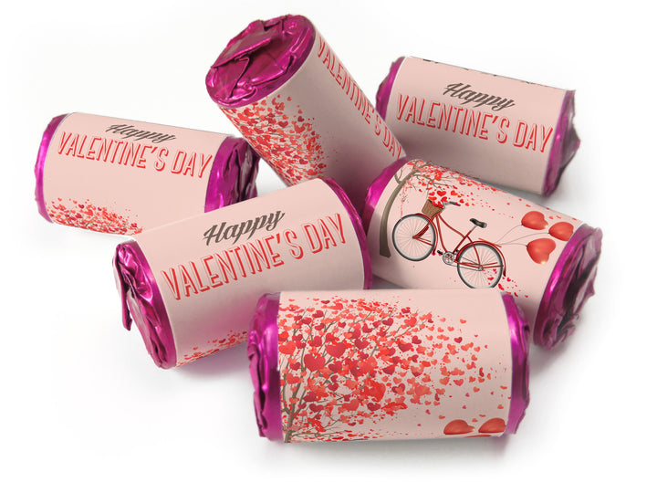 Valentines Day Favours - Love Heart Sweets with Inner Foil choices - Valentine V8