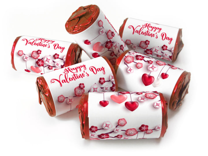 Valentines Day Favours - Love Heart Sweets with Inner Foil choices - Valentine V1