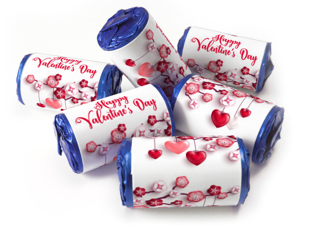 Valentines Day Favours - Love Heart Sweets with Inner Foil choices - Valentine V1