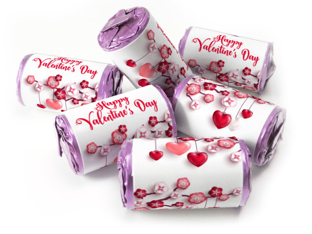 Valentines Day Favours - Love Heart Sweets with Inner Foil choices - Valentine V1