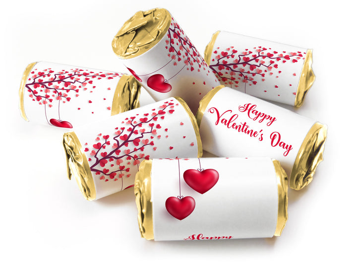 Valentines Day Favours - Love Heart Sweets with Inner Foil choices - Valentine V2