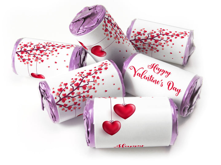 Valentines Day Favours - Love Heart Sweets with Inner Foil choices - Valentine V2